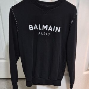 Balmain Black Crewneck Sweater for Men Or Women. Its Run Small